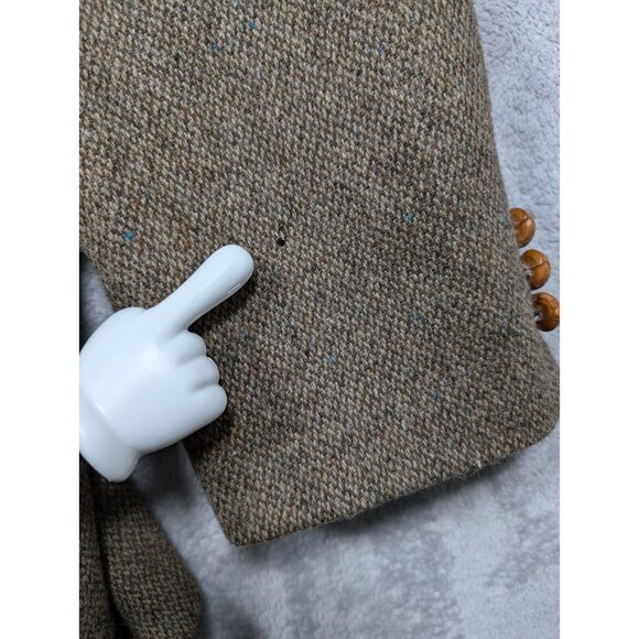 Stewart County Blazer Mens 48L Brown Wool Academia Elbow Patch Acorn Button - Picture 8 of 16